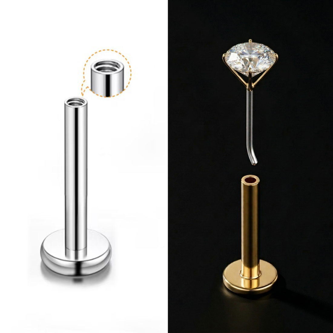Threadless vs. Threaded Flat-Back Earrings: Which Should You Choose?