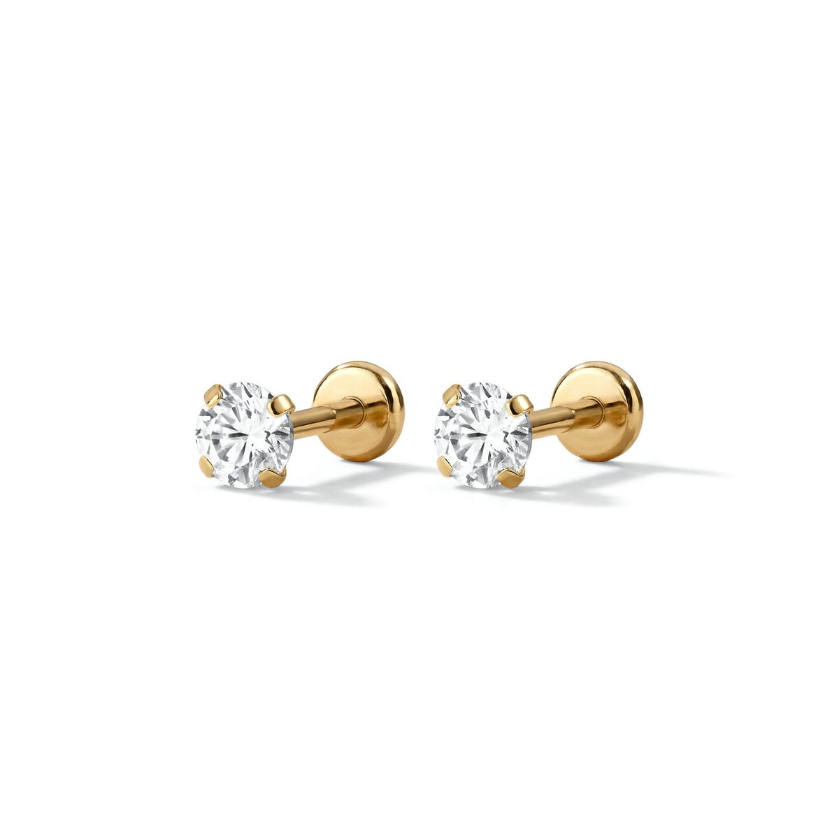 Solo | Titanium Flat Back Earrings